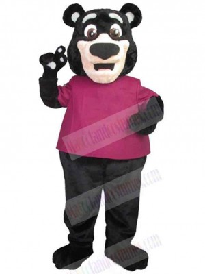Lovable Black Bear Mascot Costume Animal