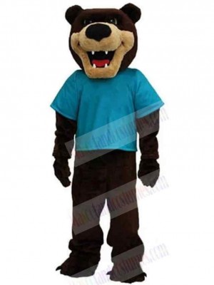 Sharp Teeth Grizzly Bear Mascot Costume Animal