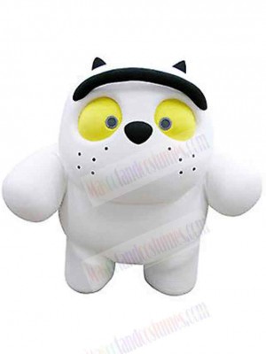 Mini Cartoon White Bear Mascot Costume Animal