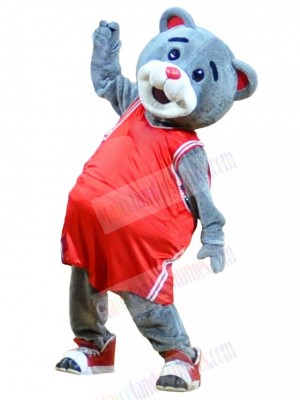 Basketball Bear in Red Sportswear Mascot Costume Animal