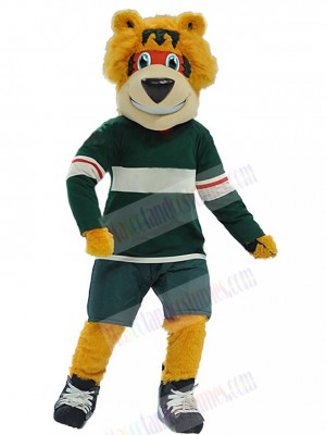 Happy Hockey Outfit Bear Mascot Costume Animal