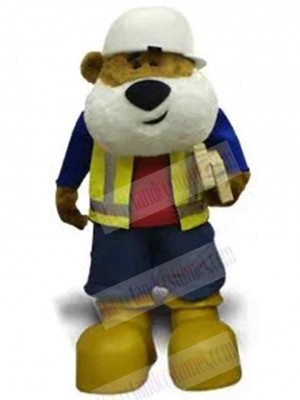 Work Bear 2 Mascot Costume Animal