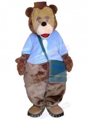 Teddy Bear with A Bag Mascot Costume Animal