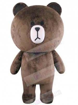 Plump And Brown Teddy Bear Mascot Costume Animal