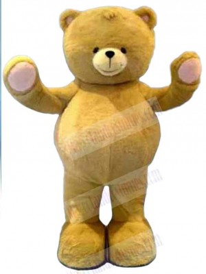 Big Yellow Teddy Bear Mascot Costume Animal