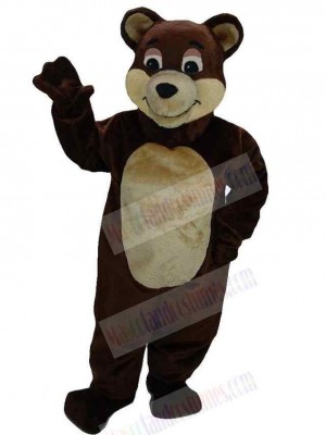 Cartoon Brown Bear Mascot Costume Animal