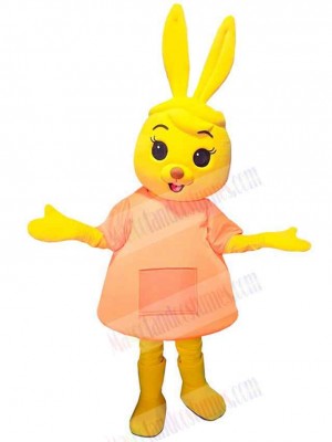 Yellow Rabbit Mascot Costume Animal