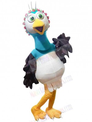 Thanksgiving Blue Turkey Mascot Costume Animal