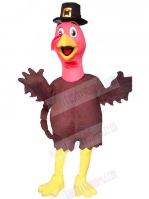 Thanksgiving Red Turkey Mascot Costume Animal