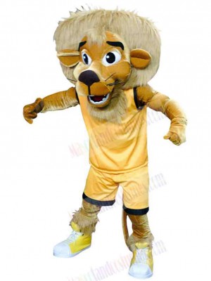 Sports Brown Lion Mascot Costume Animal