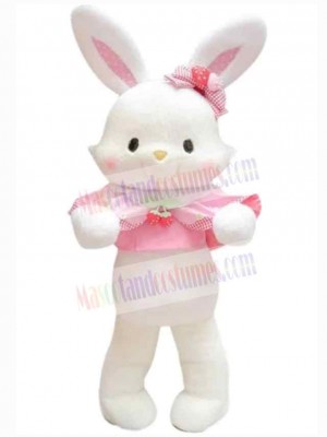 Cartoon White Rabbit Mascot Costume