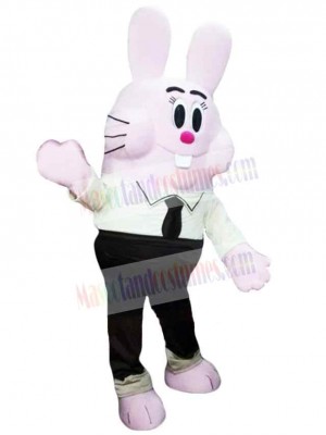 Pink Bunny Mascot Costume Animal