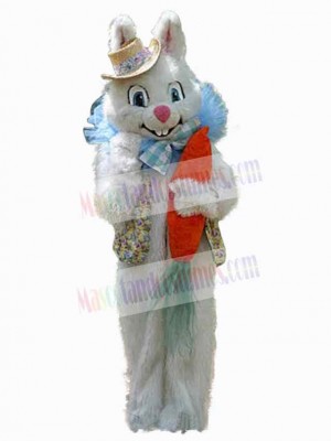 Easter Bunny with Carrot Mascot Costume Animal