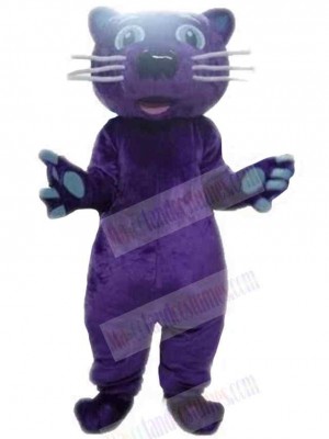 Simple Purple Leopard Mascot Costume For Adults Mascot Heads
