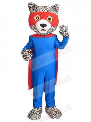 Superman Leopard Mascot Costume For Adults Mascot Heads