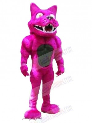 Purple Muscle Leopard Mascot Costume For Adults Mascot Heads