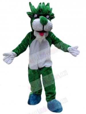 Cool Green Cheetah Mascot Costume For Adults Mascot Heads