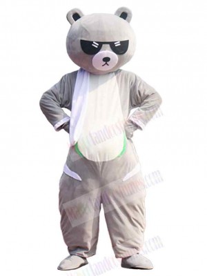 Cool Grey Bear Mascot Costume For Adults Mascot Heads