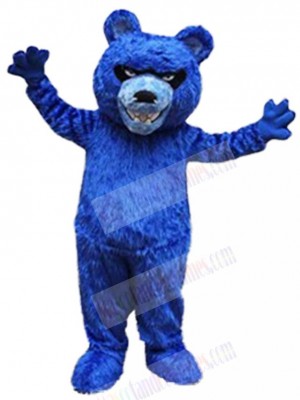 Blue Fierce Bear Mascot Costume For Adults Mascot Heads