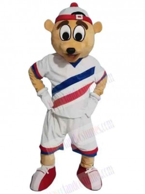 Deluxe Sport Bear Mascot Costume For Adults Mascot Heads