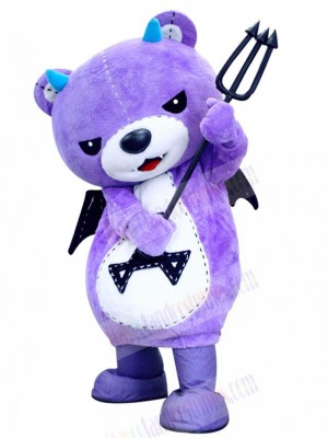 Fierce Purple Bear Mascot Costume For Adults Mascot Heads