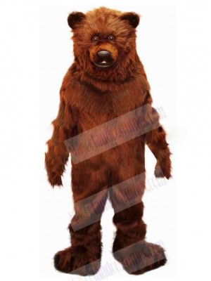 Plush Brown Bear Mascot Costume For Adults Mascot Heads