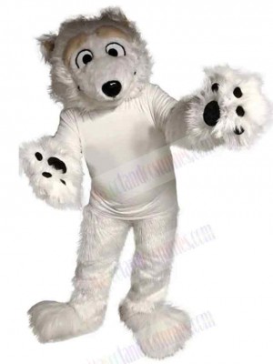Friendly Polar Bear Mascot Costume For Adults Mascot Heads