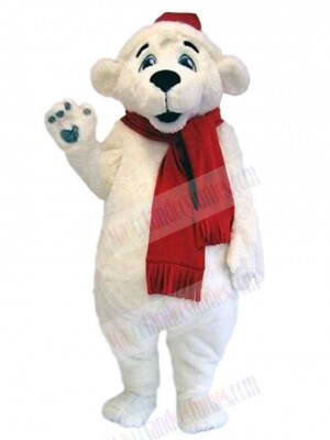 Lovely Polar Bear Mascot Costume For Adults Mascot Heads