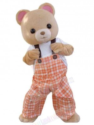 Pink Ears Bear Mascot Costume For Adults Mascot Heads