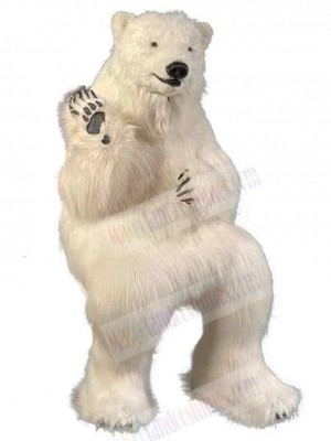 Realistic Polar Bear Mascot Costume For Adults Mascot Heads