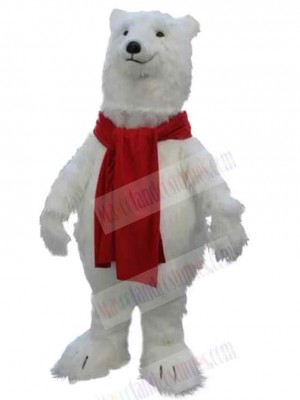 Amicable Polar Bear Mascot Costume For Adults Mascot Heads