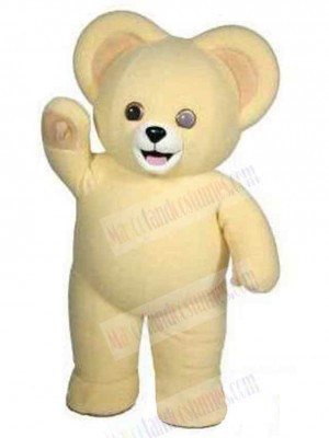 Cream Color Bear Mascot Costume Animal