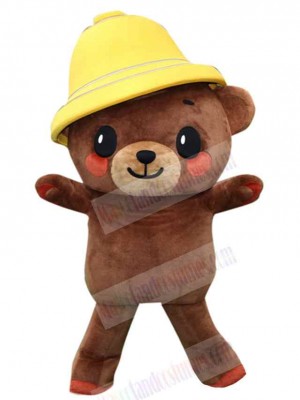 Bear with a Bell on the Head Mascot Costume Animal