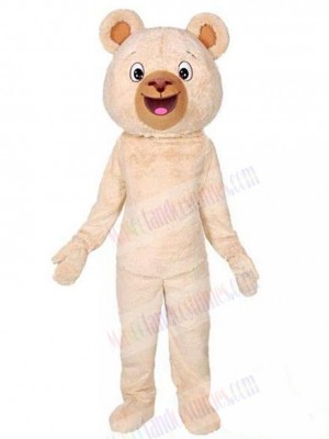 Giant Beige Bear Mascot Costume Animal