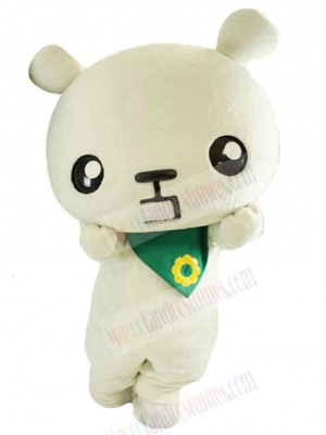 Funny Beige Bear Mascot Costume Animal