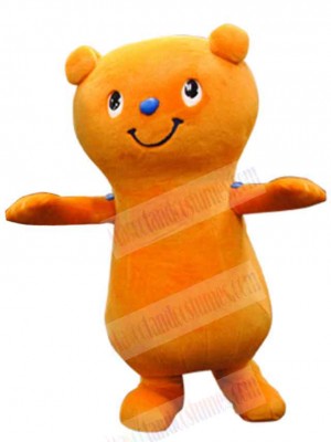 Yumo Orange Bear Mascot Costume Animal