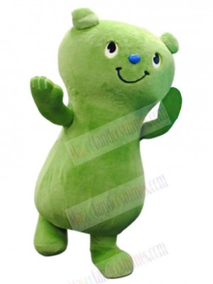 Yumo Green Bear Mascot Costume Animal