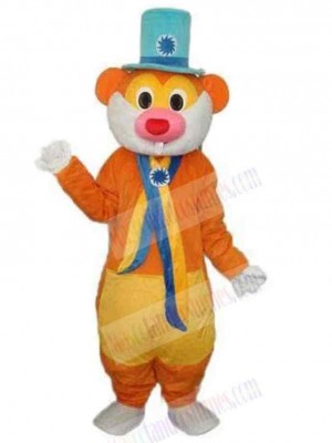 Red Nose Beaver Mascot Costume Animal