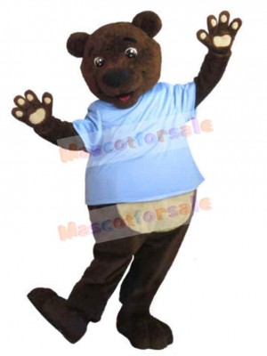 Chocolate Bear Mascot Costume Animal