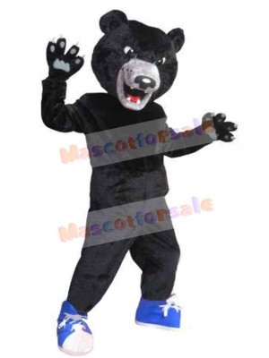 Fierce Black Bear Mascot Costume Animal