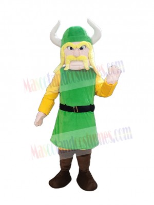 Pirate in Green Clothes Mascot Costume People