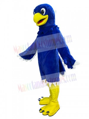 Blue College Hawk Mascot Costume Animal