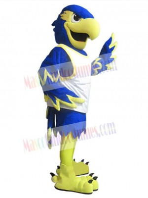 Blue Hawk Mascot Costume Animal