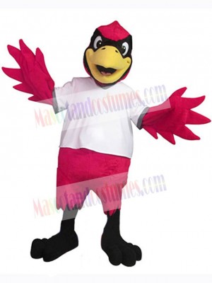 Male Cardinal Bird Mascot Costume Animal