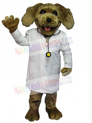 Smiling Doctor Dog Mascot Costume Animal