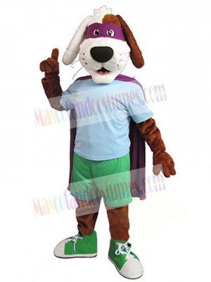 Dog in Blue T-shirt Mascot Costume Animal