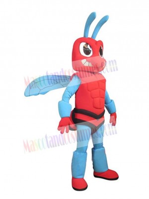 Red Hornet Mascot Costume Insect