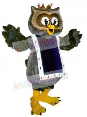 Reading Owl Mascot Costume Animal