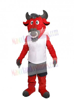Red Bull Mascot Costume Animal
