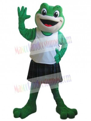 Pleased Frog Mascot Costume Animal